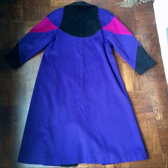 RARE Vintage Neiman Marcus Floor Length Wool Coat - Picture 5 of 8